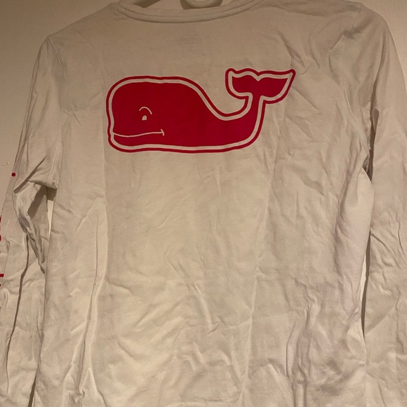 Vineyard Vines white and pink long sleeve - Picture 3 of 4